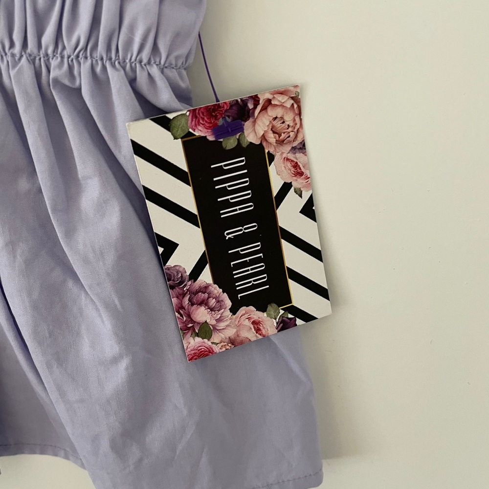 Spring Lavender peplum top - Picture 2 of 4